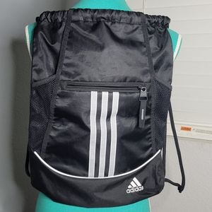 Black Drawstring Adidas Backpack